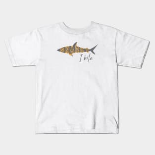 Funny Snarky I Bite Shark Kids T-Shirt